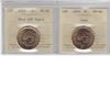 Image 1 : loon $1 2009 & 2010 Navy 100 Years ICCS MS66. 2pcs.