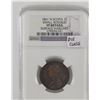 Image 1 : Error 1861 Nova Scotia 1-cent Die Clash NGC VF20 details