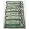 Image 1 : Group of 7 x different 1954 replacement $1.00 notes in Fine or better condition.