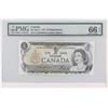 Image 1 : 1973 Bank of Canada Replacement $1.  BC-46aA-i, Lithographed, S/N: EAX0799845, PMG GUNC-66, EPQ