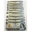 Image 1 : 33 different 1973 $1.00 notes with 33 different prefix's all in UNC or better condition.
