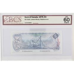 1979 $5 BC-53aA replacement #31000608992, BCS UNC60 original
