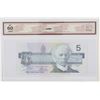 Image 2 : 1986 Bank of Canada Changeover $5.  BC-56a-i, S/N: EPC2344859, BCS UNC-60, Original