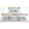 Image 1 : Group of 3 x 1986 Replacement $5.  ENX BC-56aA-i, ENX BC-56aA, and ANX BC-56cA-i.  BCS CUNC-62 and h