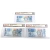 Image 1 : Group lot of 3 x unique 2006 insert replacement $5 notes, BCS CUNC-64 or higher