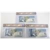 Image 2 : Group lot of 3 x unique 2006 insert replacement $5 notes, BCS CUNC-64 or higher