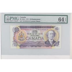 1971 Bank of Canada Replacement $10.  BC-49cA, S/N: *DY2954412, PMG CUNC-64, EPQ