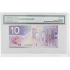 Image 2 : 2001 Bank of Canada Replacement $10.  BC-63aA, FDU(9.240M-10.0M), S/N: FDU9898386, PMG GUNC-67, EPQ