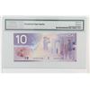 Image 2 : 2001 Bank of Canada Replacement $10.  BC-63aA, FDZ(9.000M-9.600M), S/N: FDZ9012429, PMG GUNC-67, EPQ