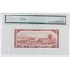 Image 2 : 1954 Bank of Canada Solid Digit RADAR $2.  BC-38d, S/N: T/G1111111, PMG CUNC-63