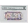 Image 1 : 1971 Bank of Canada Ascending/Descending Ladder $10.  BC-49c, S/N: TL1234321, PMG GUNC-66, EPQ