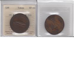 token 1815 Magdalen Island LC-1; Breton #520 ICCS VF20