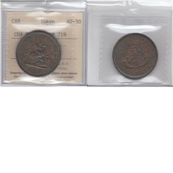 token 1850 Upper Canada PC6A1; Breton 719 ICCS AU50