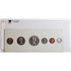 Image 2 : 1959 Proof-Like Set with white cardboard. Strong cameo on 25ct, 50ct and $1