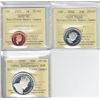 Image 1 : Group Lot of ICCS Certified Proof Commemorative coins. Lot includes, 2003 Gold Plated 1-cent PF65 UH