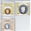 Image 1 : Group Lot of ICCS Certified Proof Commemorative Coins. Lot Includes, 2004 Silver $8 Great Grizzly PF