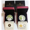 Image 1 : RCM Lot; 2013 & 2014 $20 Canadian Maple Spring Canopy Fine Silver Coins - 2pcs. No Tax