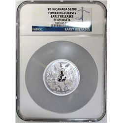 RCM Lot; 2014 $200 Towering Forests Early Release NGC PF69 No Tax