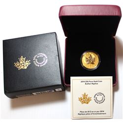 RCM Lot; 2014 $50 1oz. Pure Specimen Gold Bullion (Sku #129486) No Tax