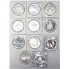 Image 1 : RCM Lot; Comemmorative Silver Proof Dollars in Cardboard or Plastic Holders. Years Included: 1971, 7