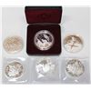 Image 1 : RCM Lot; Lot of Canada commemorative dollars in capsules/plastic pouch. Years Included: 1978 specime