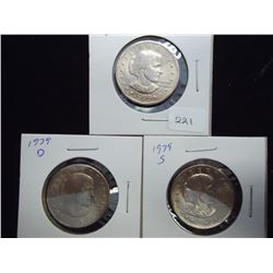 1979 P/D/S SBA DOLLARS UNC