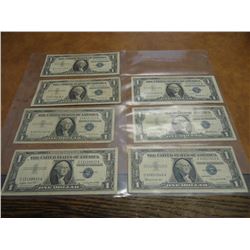 2-1957,2-57-A & 3-57-B $1 SILVER CERTIFICATES