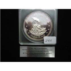 28 GRAM SILVER PROOF ROUND IWO JIMA