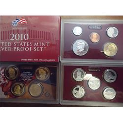 2010 US SILVER PROOF SET (WITH BOX) 14 PIECES