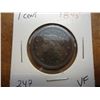 Image 1 : 1845 US LARGE CENT VERY FINE