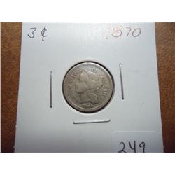 1870 THREE CENT PIECE (NICKEL)