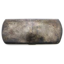 Henry Frawley cased eyeglasses, case marked