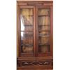 Image 1 : Victorian walnut double door bookcase