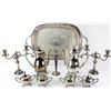 Image 1 : Collection of silverplate items includes pair