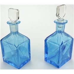 Pair of fine matching Art Deco perfumes