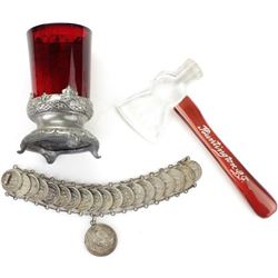 Collection of 3 includes Victorian holder