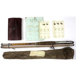 Early 8' bamboo fly rod with original Abbey &