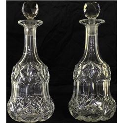 Pair of matching fine quality decanters