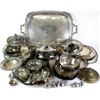 Image 1 : Large collection of silverplate serving items