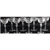 Image 1 : Fine set of 8 stemware glasses with hand cut