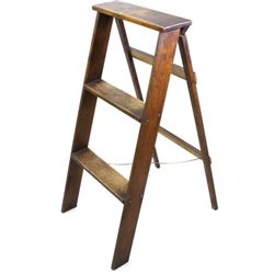 Antique oak ladder from Henry Frawley law