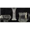 Image 1 : Collection of 3 glass items includes antique