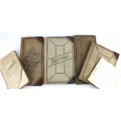 Collection of 6 misc. ledger books.