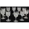 Image 1 : Set of 10 cut glass stemware.