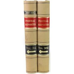 90 volumes Federal Reporter 1920's 212 thru 300.