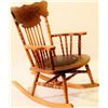 Image 1 : Antique childs pressed back rocker.