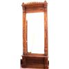 Image 1 : Walnut Victorian pier mirror with rouge marble