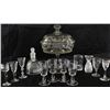 Image 1 : Collection of glassware includes hand cut