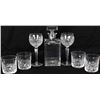 Image 1 : Collection of glassware includes Whiskey decanters