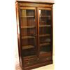 Image 1 : Antique walnut double door bookcase